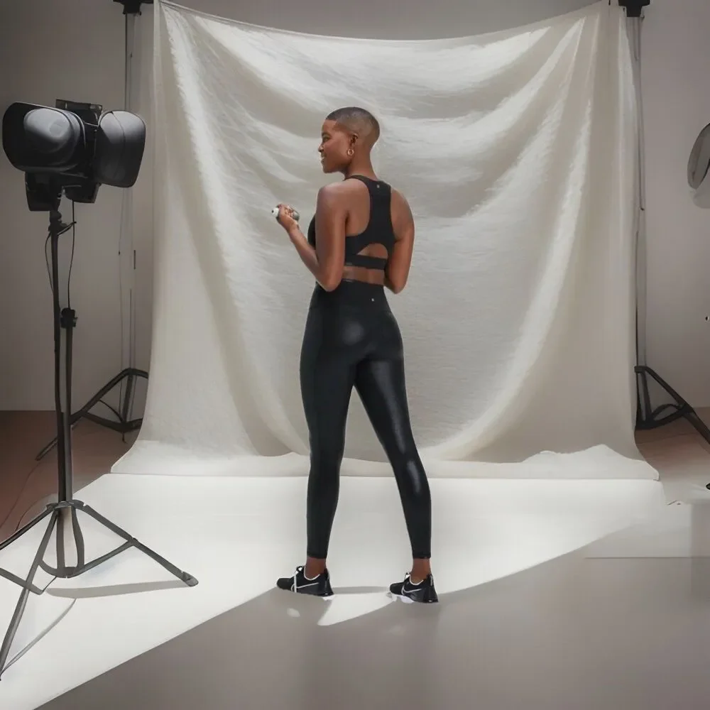 FABLETICS High-Waisted Foil BLACK Leggings SZ S NWT - Picture 2 of 10